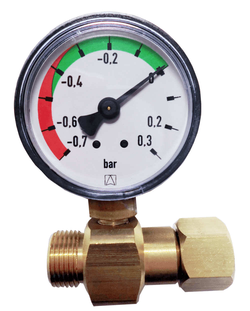Unterdruckmanometer zur Anzeige des Filterzustandes